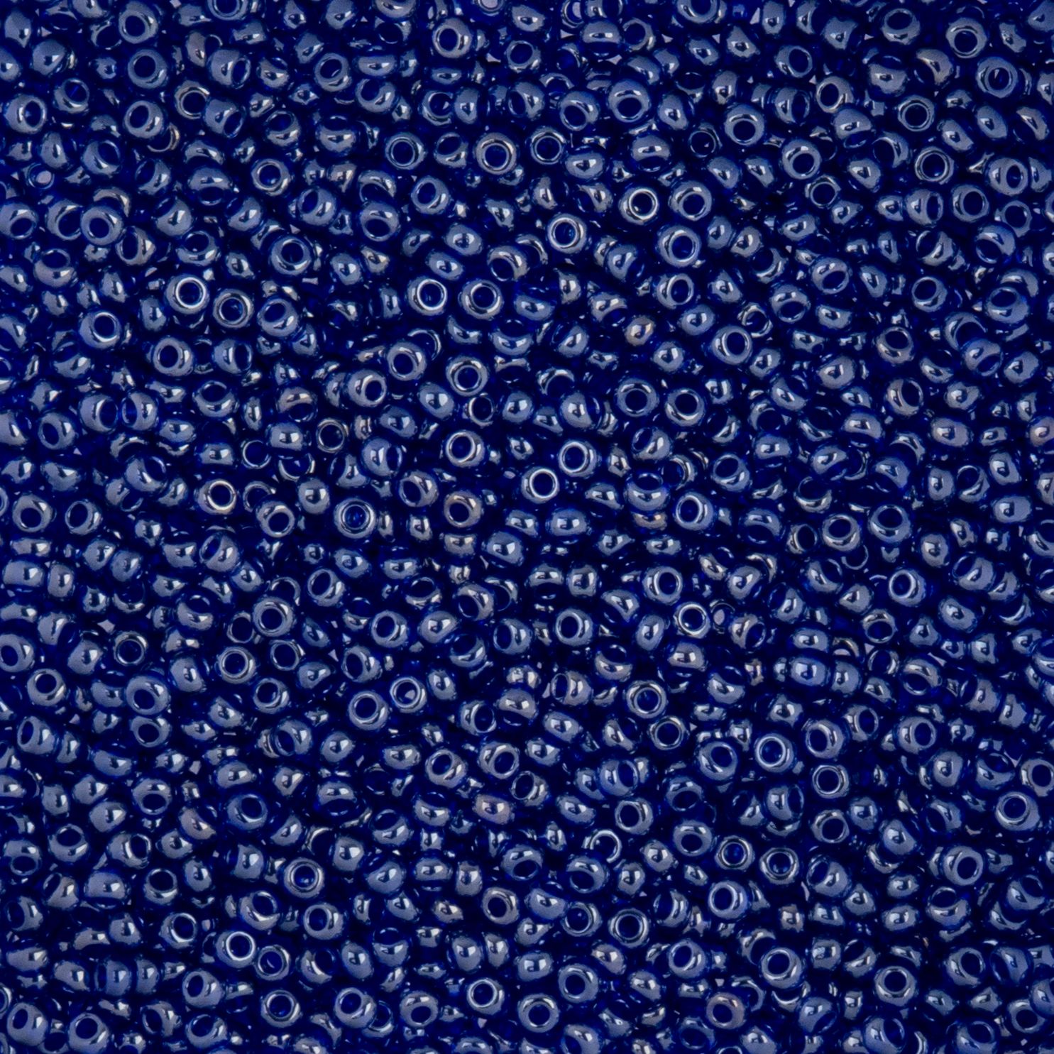 Czech Seed Beads - 10/0 - Transparent Royal Blue Luster (22g)