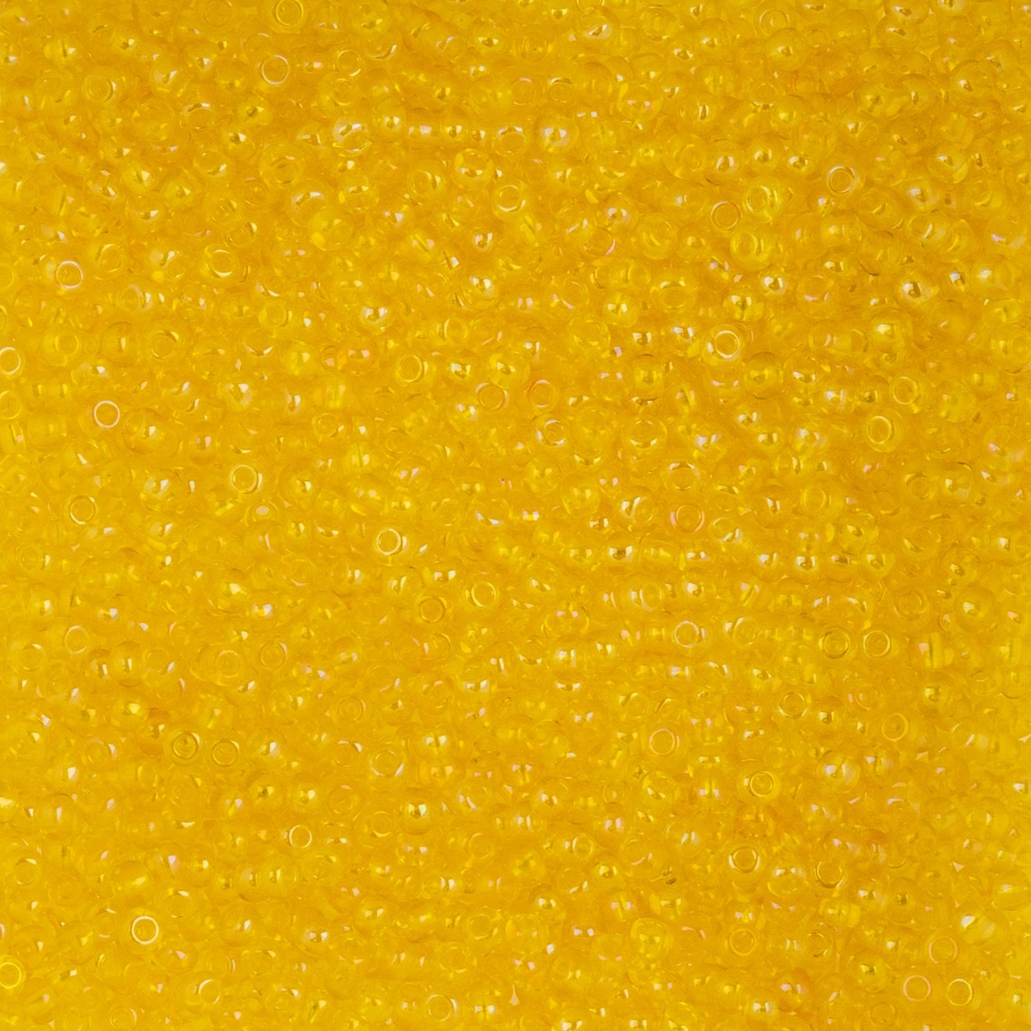 Czech Seed Beads - 10/0 - Transparent Iris Yellow (22g)
