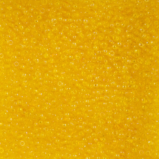 Czech Seed Beads - 10/0 - Transparent Iris Yellow (22g)