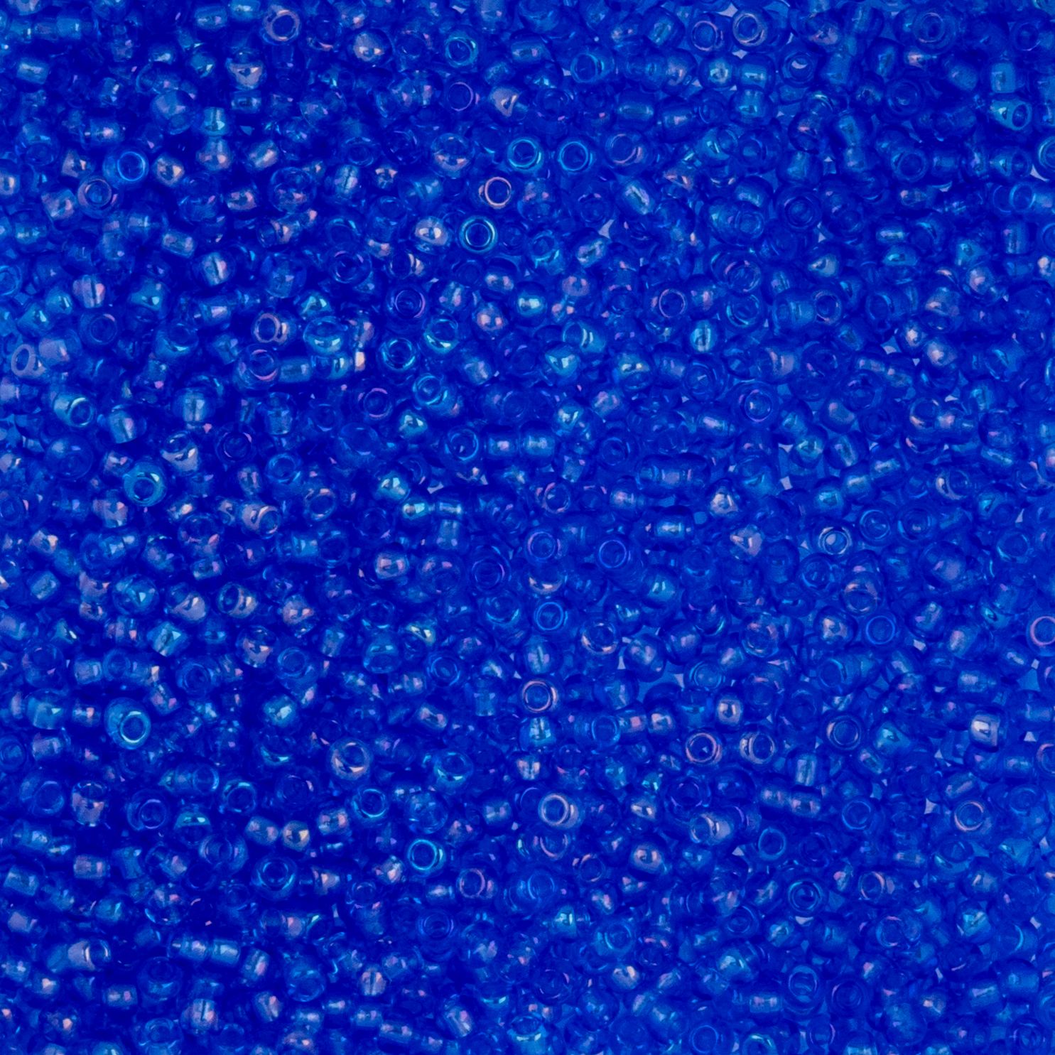 Czech Seed Beads - 10/0 - Transparent Iris Ice Blue (22g)