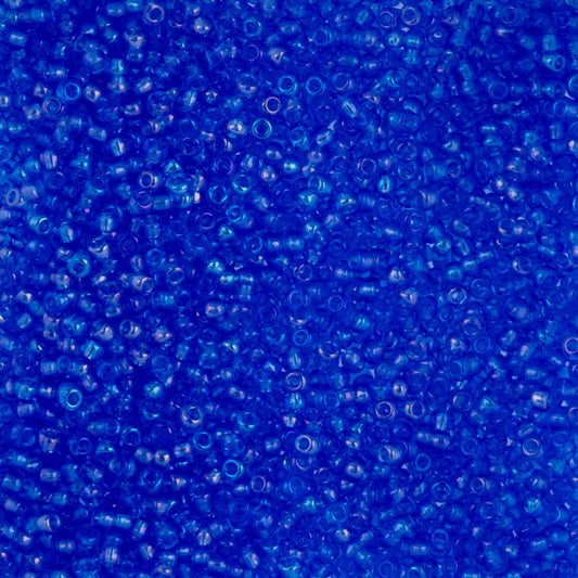 Czech Seed Beads - 10/0 - Transparent Iris Ice Blue (22g)