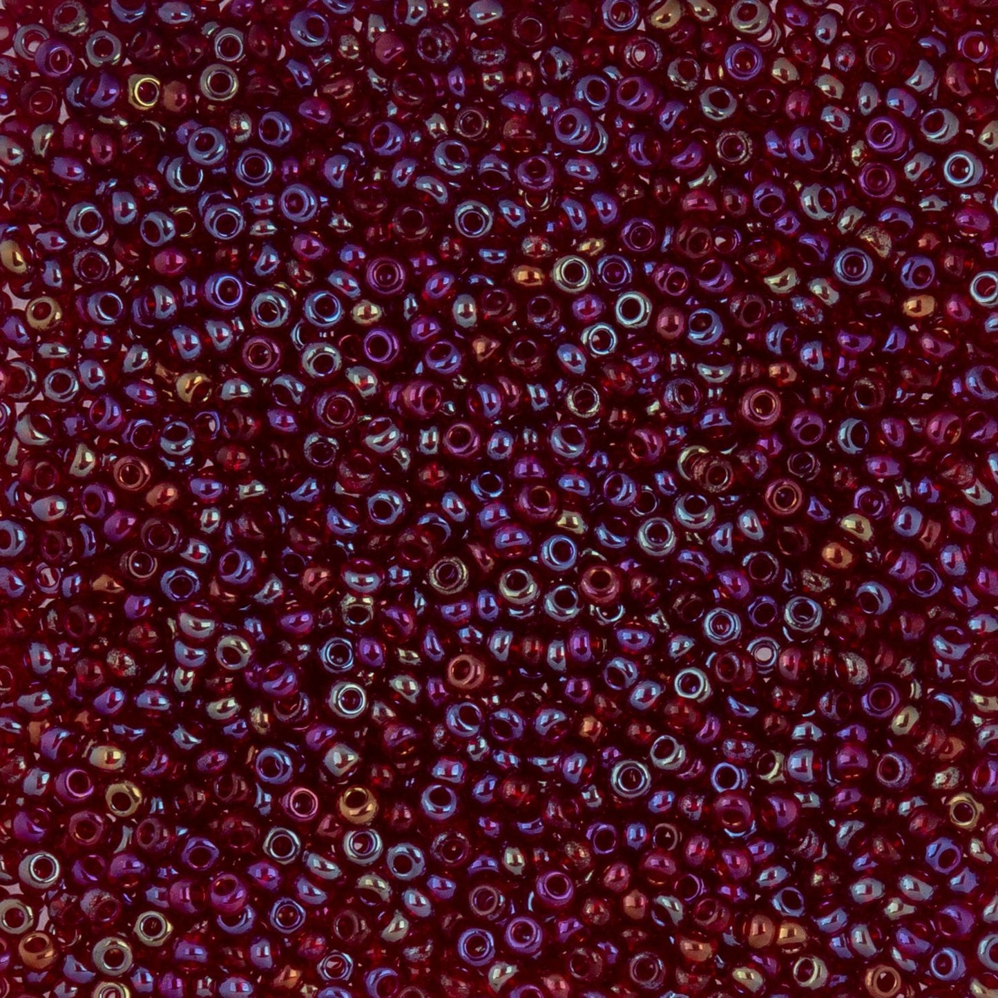 Czech Seed Beads - 10/0 - Transparent Iris Red (22g)