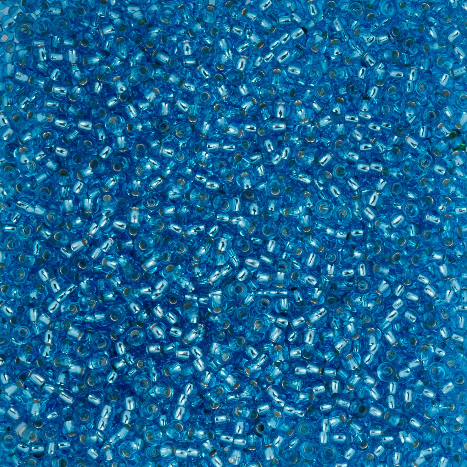 Czech Seed Beads - 10/0 - Silver Lined Aqua (22g)