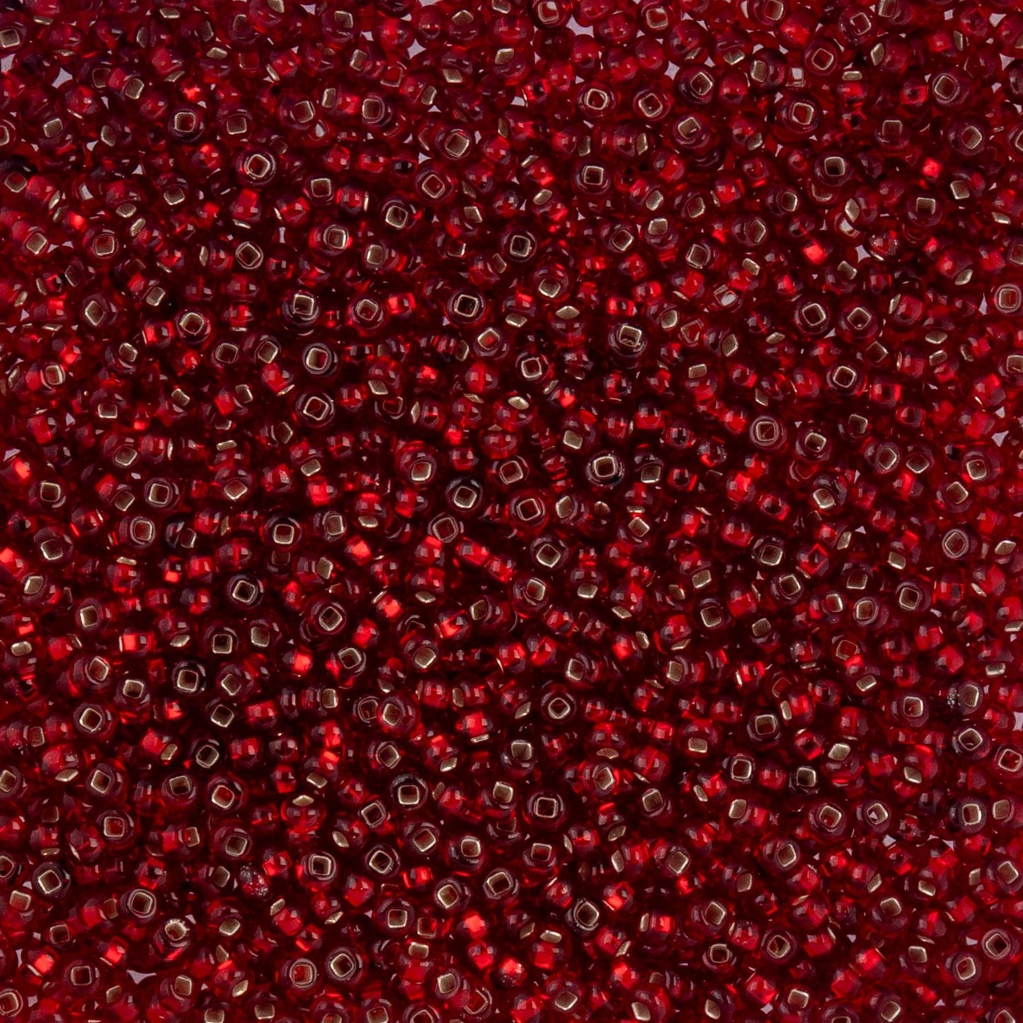 Czech Seed Beads - 10/0 - Silver Lined Red (22g)