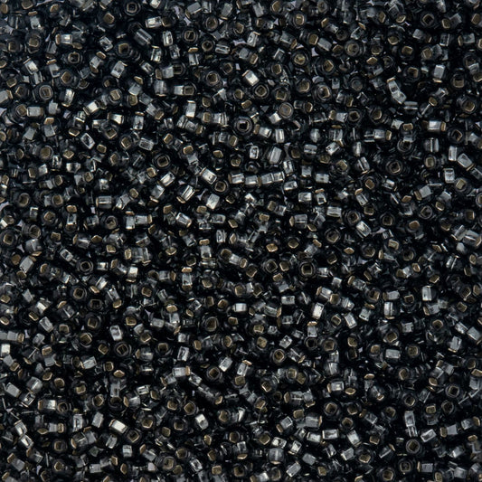 Czech Seed Beads - 10/0 - Silver Lined Grey (22g)