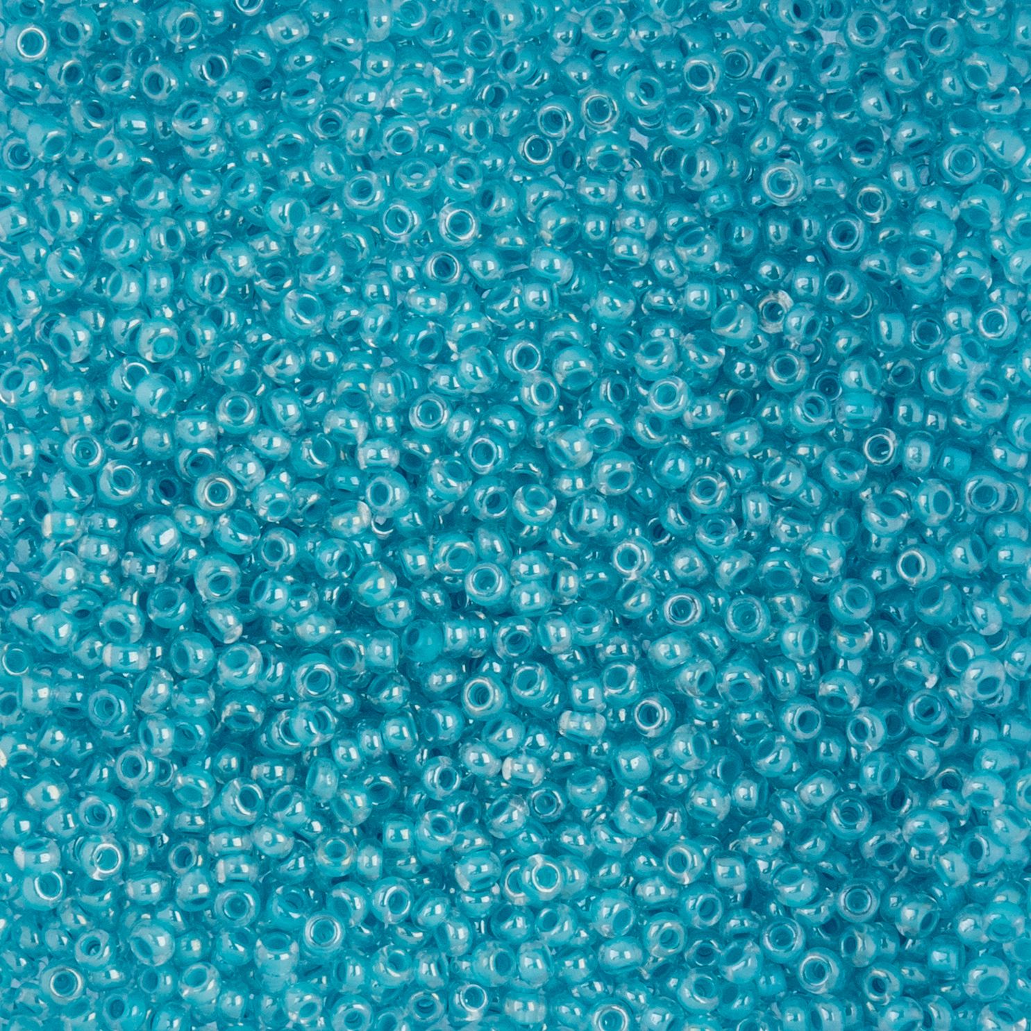 Czech Seed Beads - 10/0 - Colour Lined Turquoise (22g)