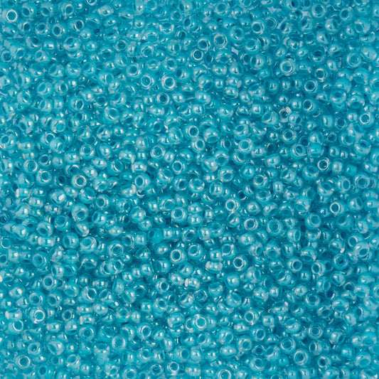 Czech Seed Beads - 10/0 - Colour Lined Turquoise (22g)