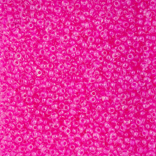 Czech Seed Beads - 10/0 - Colour Lined Rose (22g)