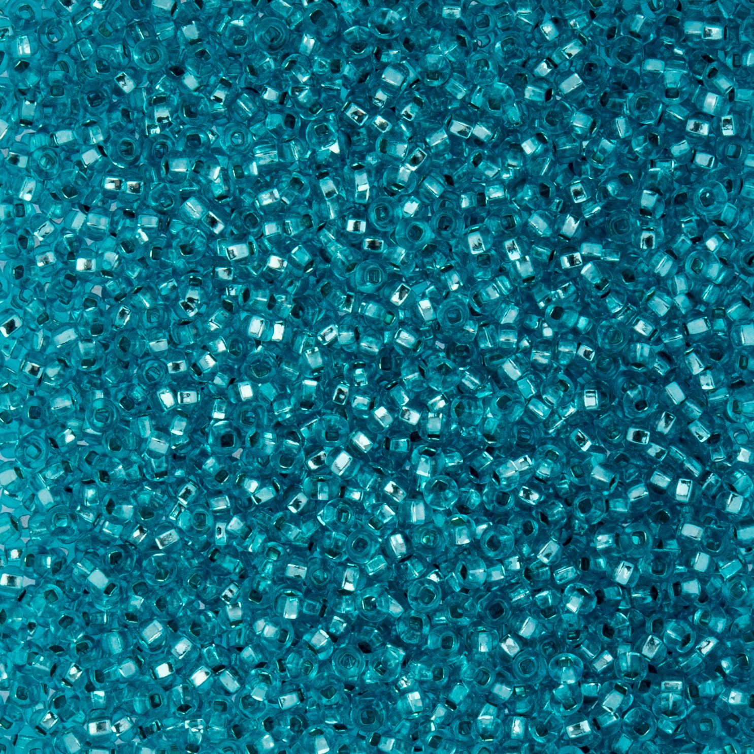 Czech Seed Beads - 10/0 - Silver Lined Dyed Green (22g)
