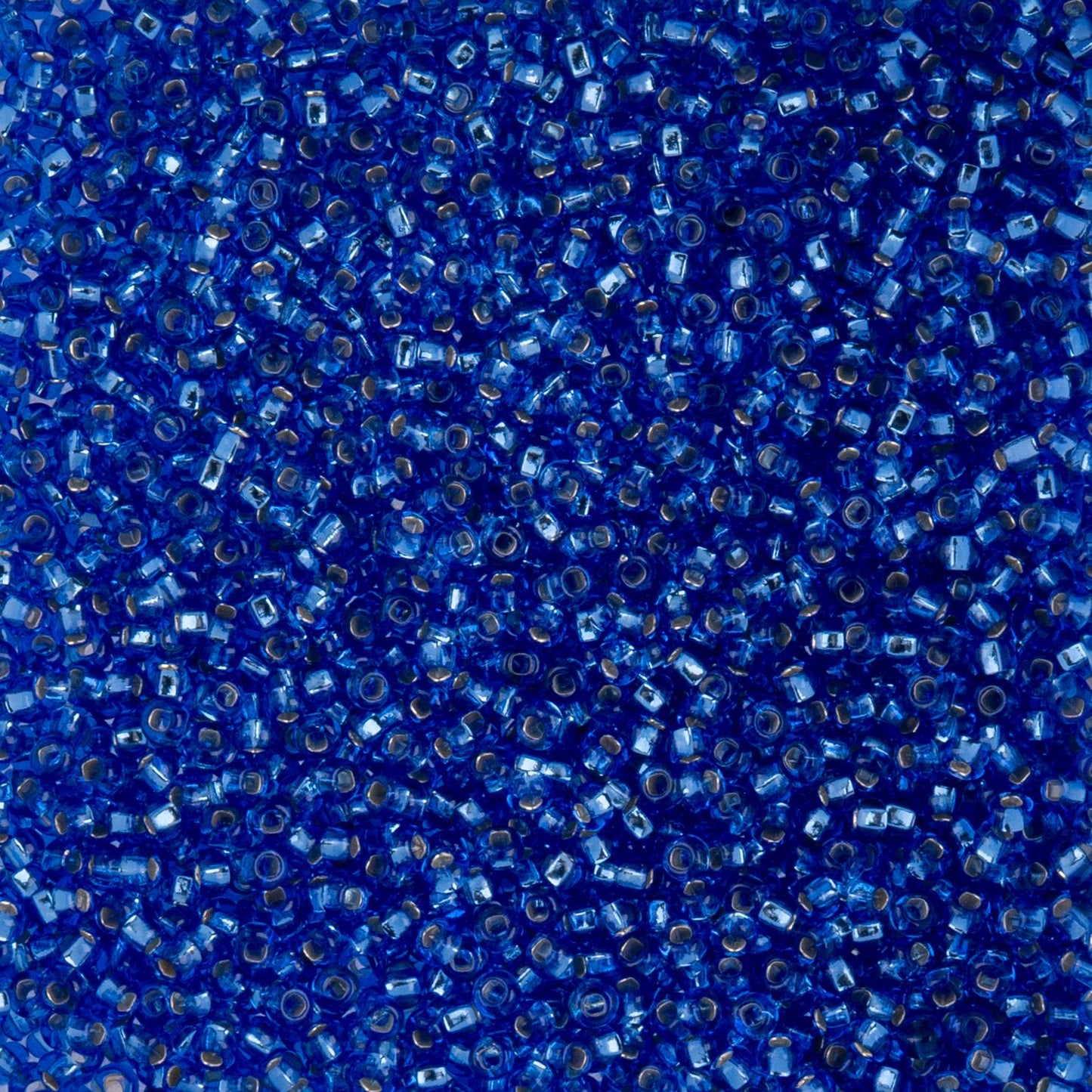 Czech Seed Beads - 10/0 - Silver Lined Dyed Medium Blue (22g)