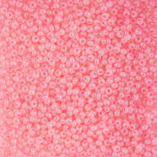Czech Seed Beads - 10/0 - Pearl Dyed Pale Pink (22g)