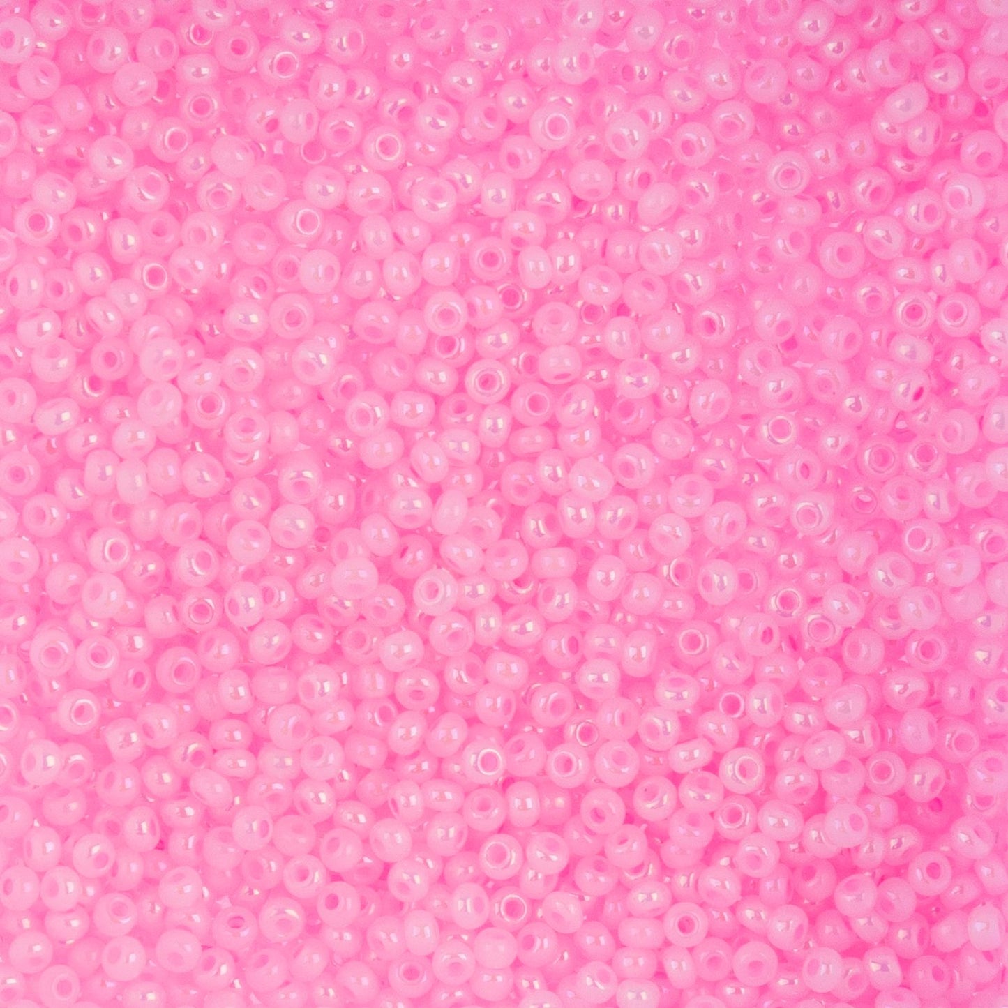 Czech Seed Beads - 10/0 - Opaque Dyed Iris Pink (22g)