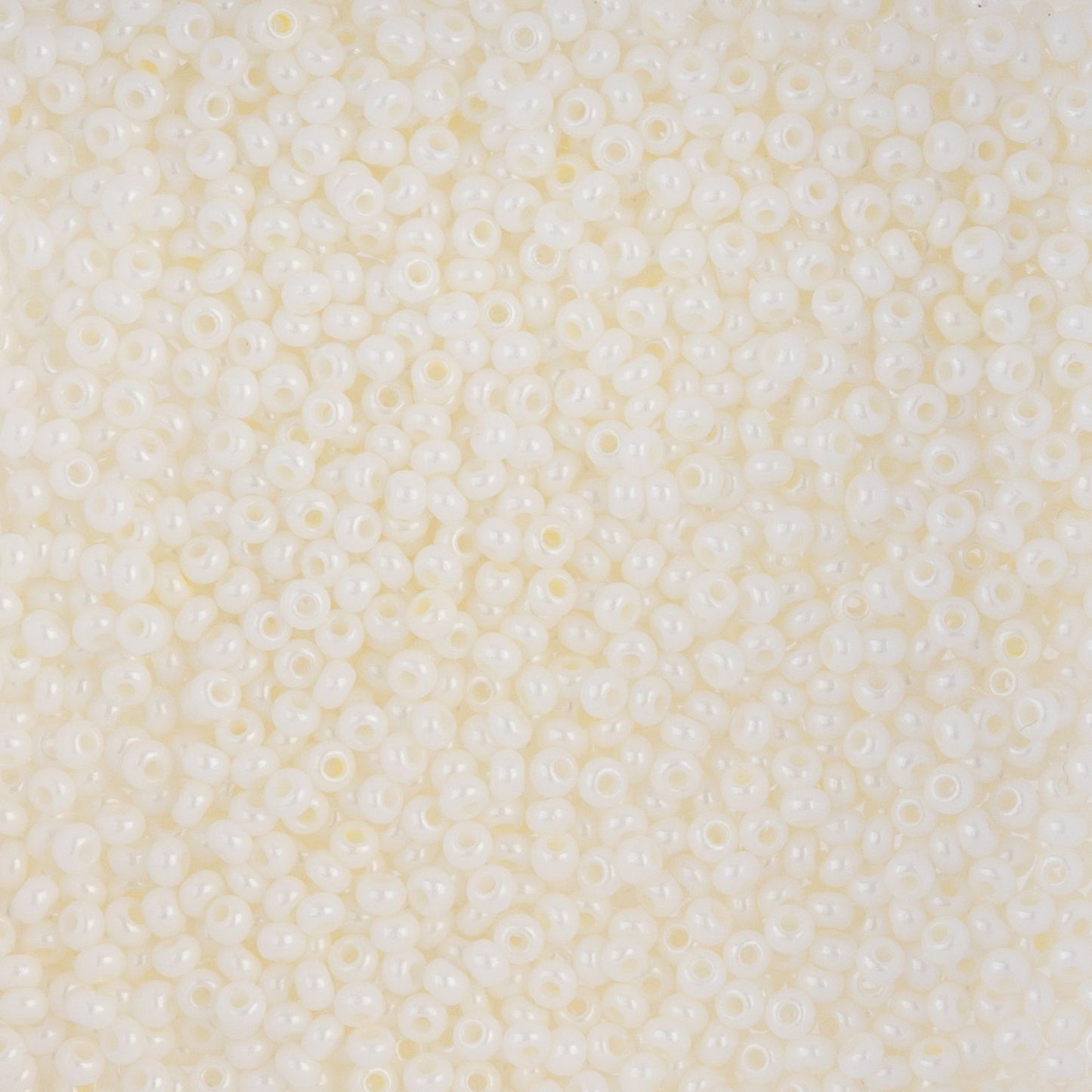 Czech Seed Beads - 10/0 - Opaque Cream (22g)