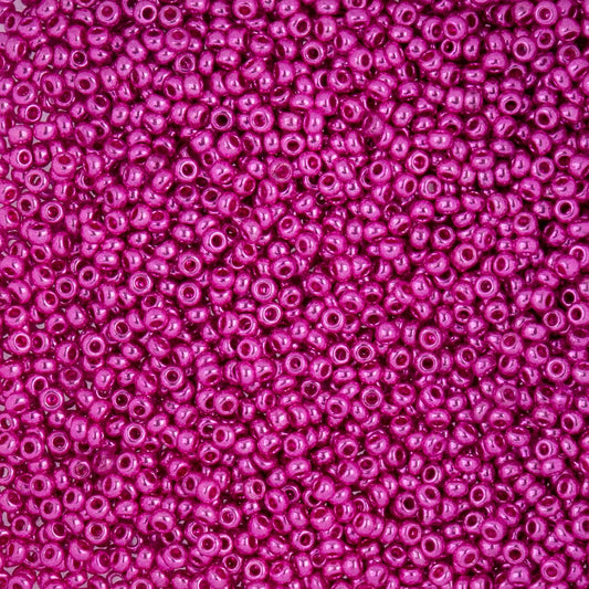 Czech Seed Beads - 10/0 - Metallic Pink (22g)