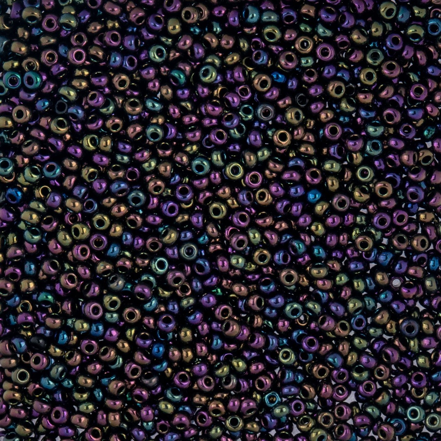 Czech Seed Beads - 10/0 - Opaque Iris Purple (22g)