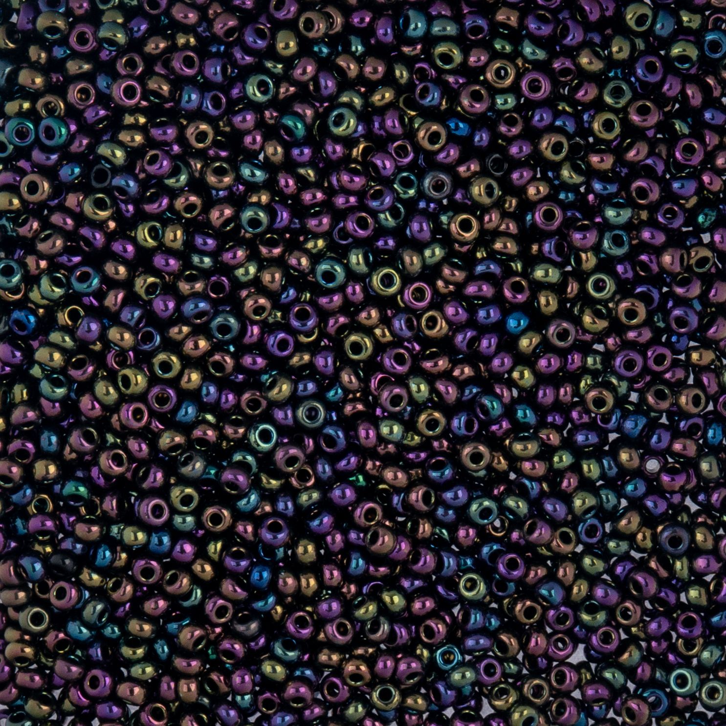 Czech Seed Beads - 10/0 - Opaque Iris Purple (22g)
