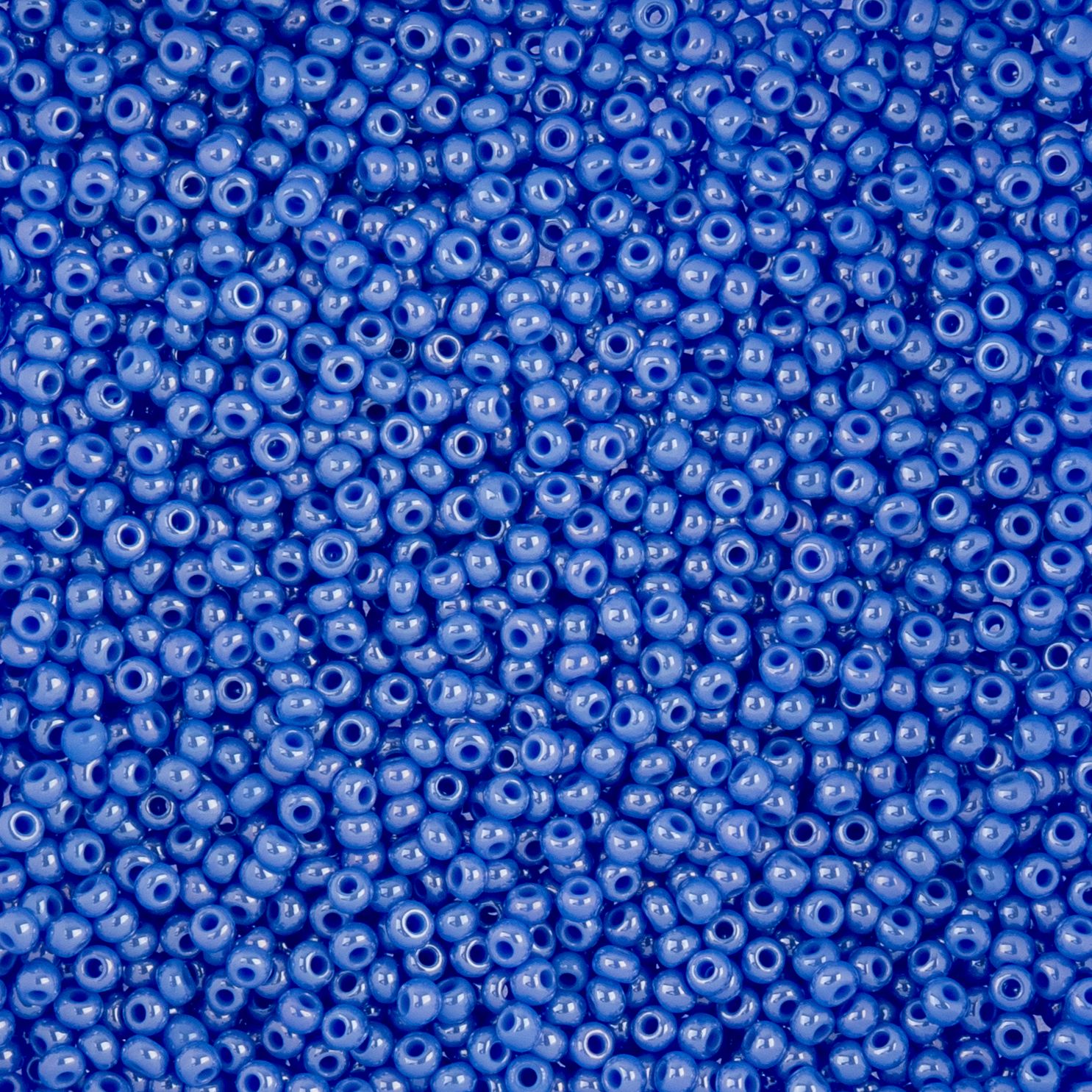 Czech Seed Beads - 10/0 - Opaque Pale Blue Luster (22g)