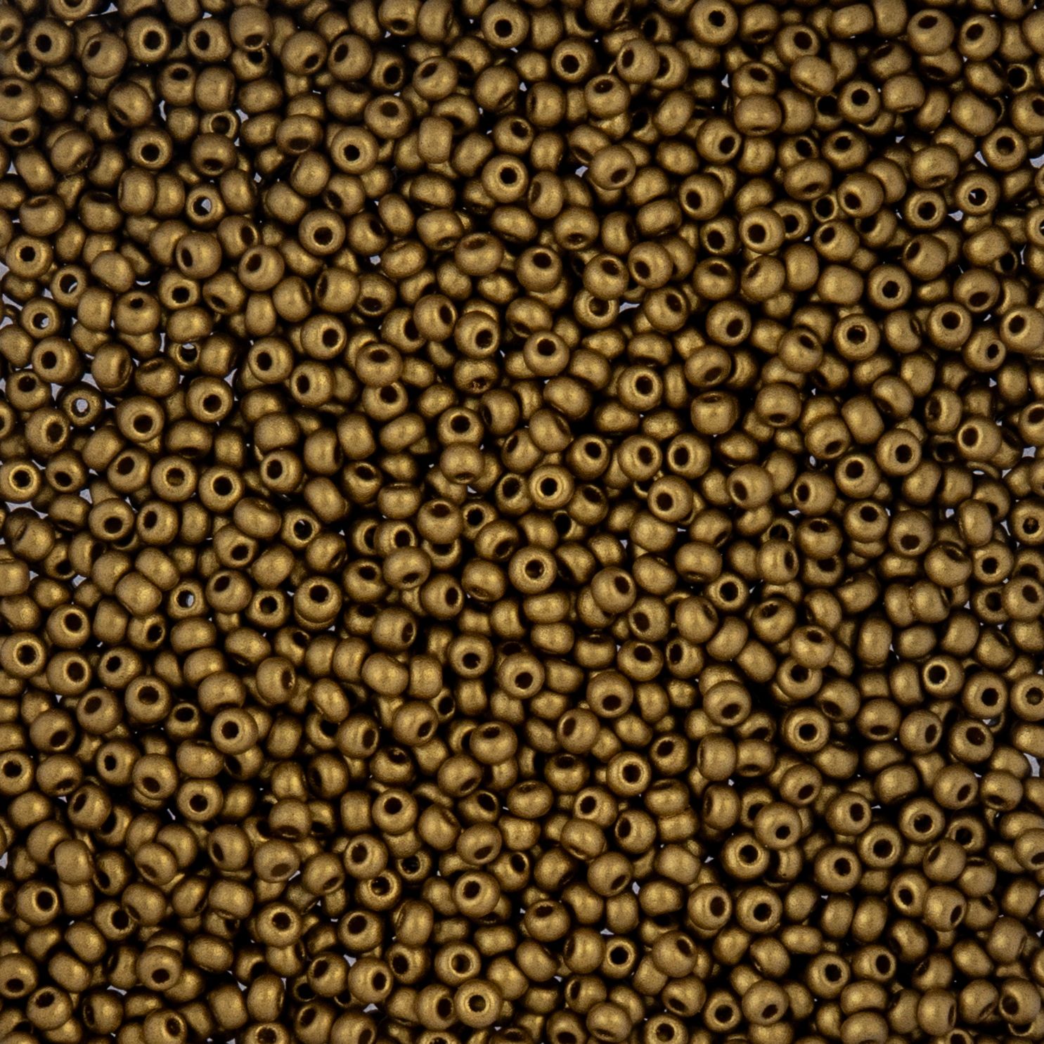 Czech Seed Beads - 10/0 - Gold Matte (22g)