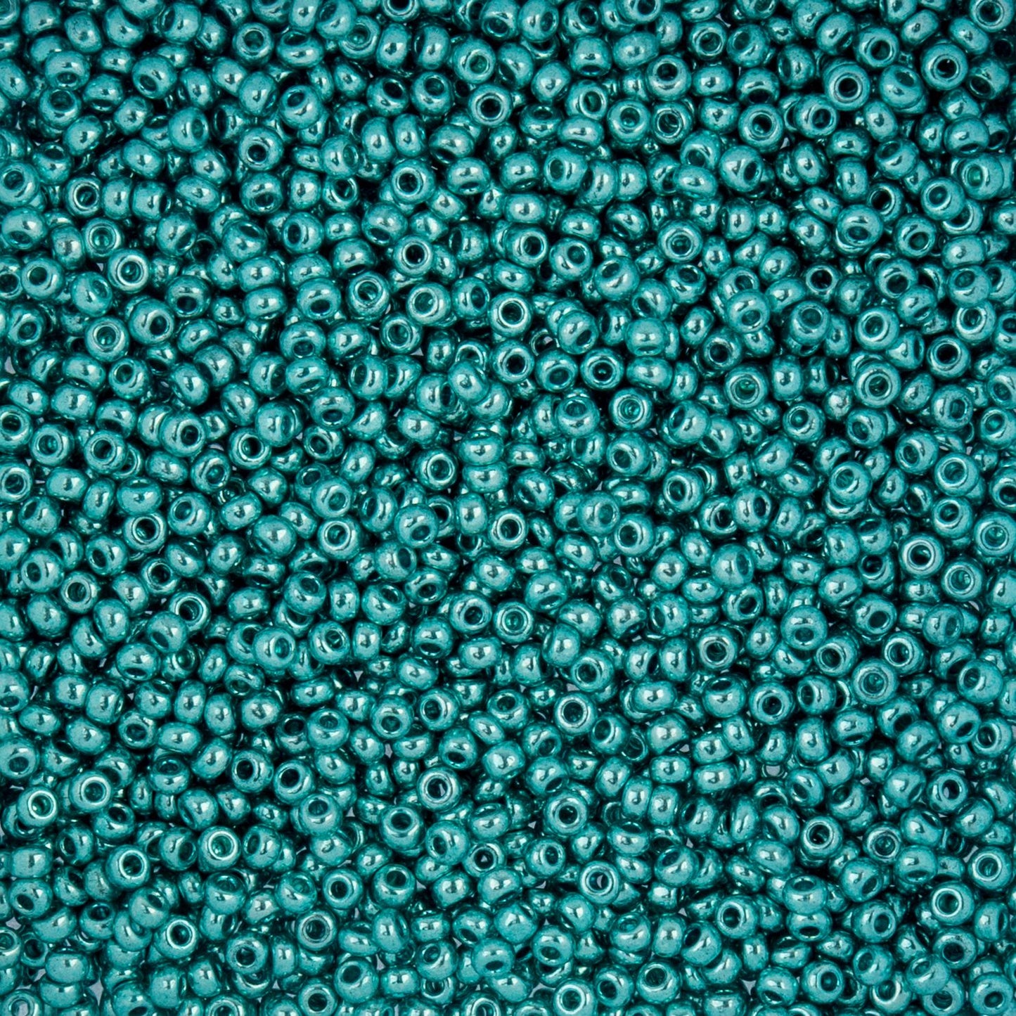 Czech Seed Beads - 10/0 - Metallic Green (22g)