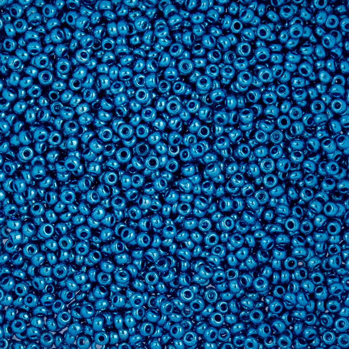 Czech Seed Beads - 10/0 - Metallic Blue (22g)