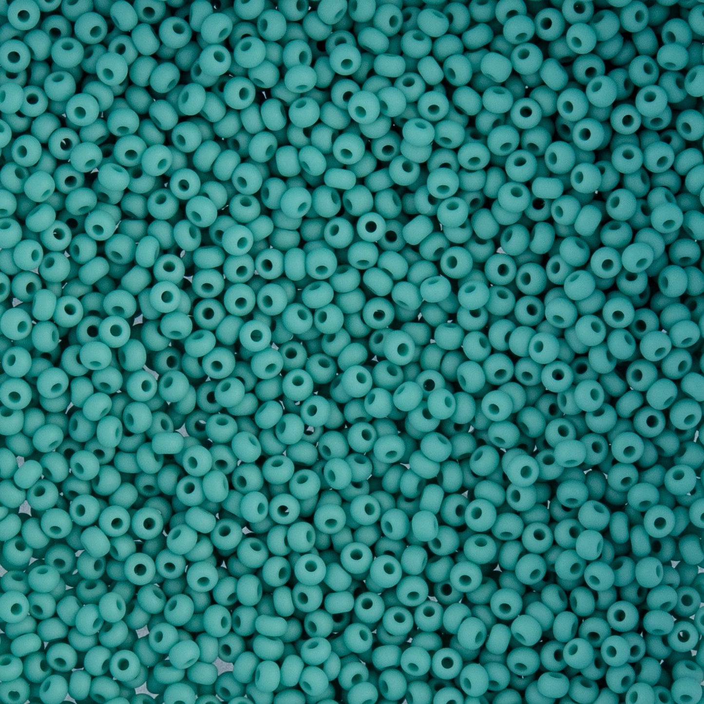 Czech Seed Beads - 10/0 - Opaque Turquoise Matte (22g)