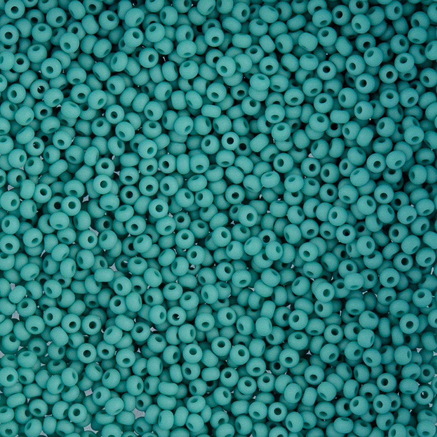 Czech Seed Beads - 10/0 - Opaque Turquoise Matte (22g)