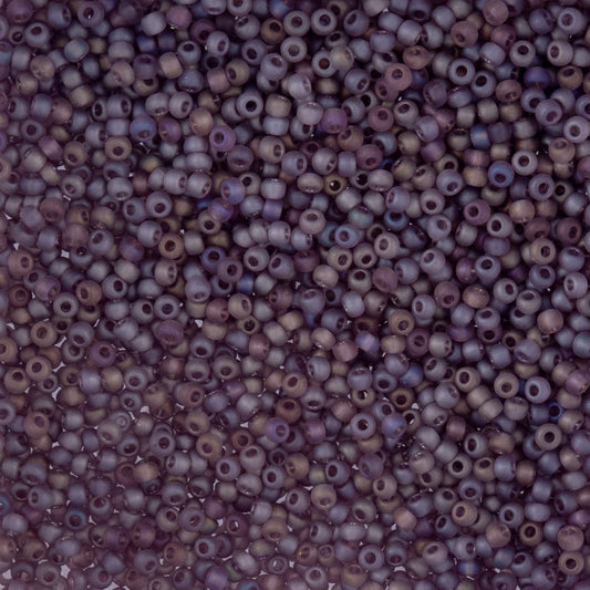Czech Seed Beads - 10/0 - Transparent Light Amethyst AB Matte (22g)