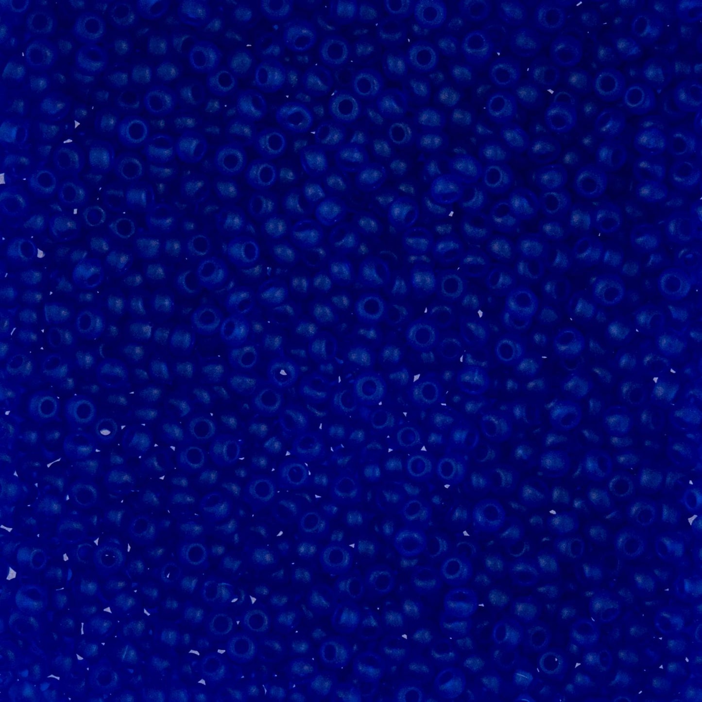 Czech Seed Beads - 10/0 - Transparent Dark Blue Matte (22g)