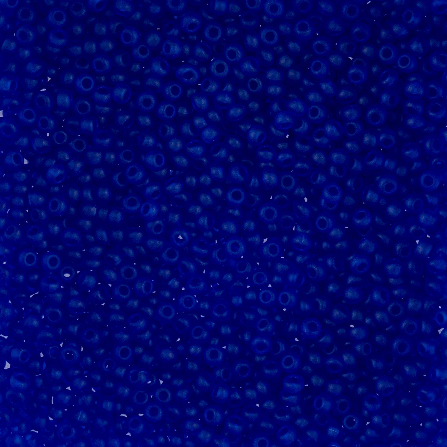 Czech Seed Beads - 10/0 - Transparent Dark Blue Matte (22g)