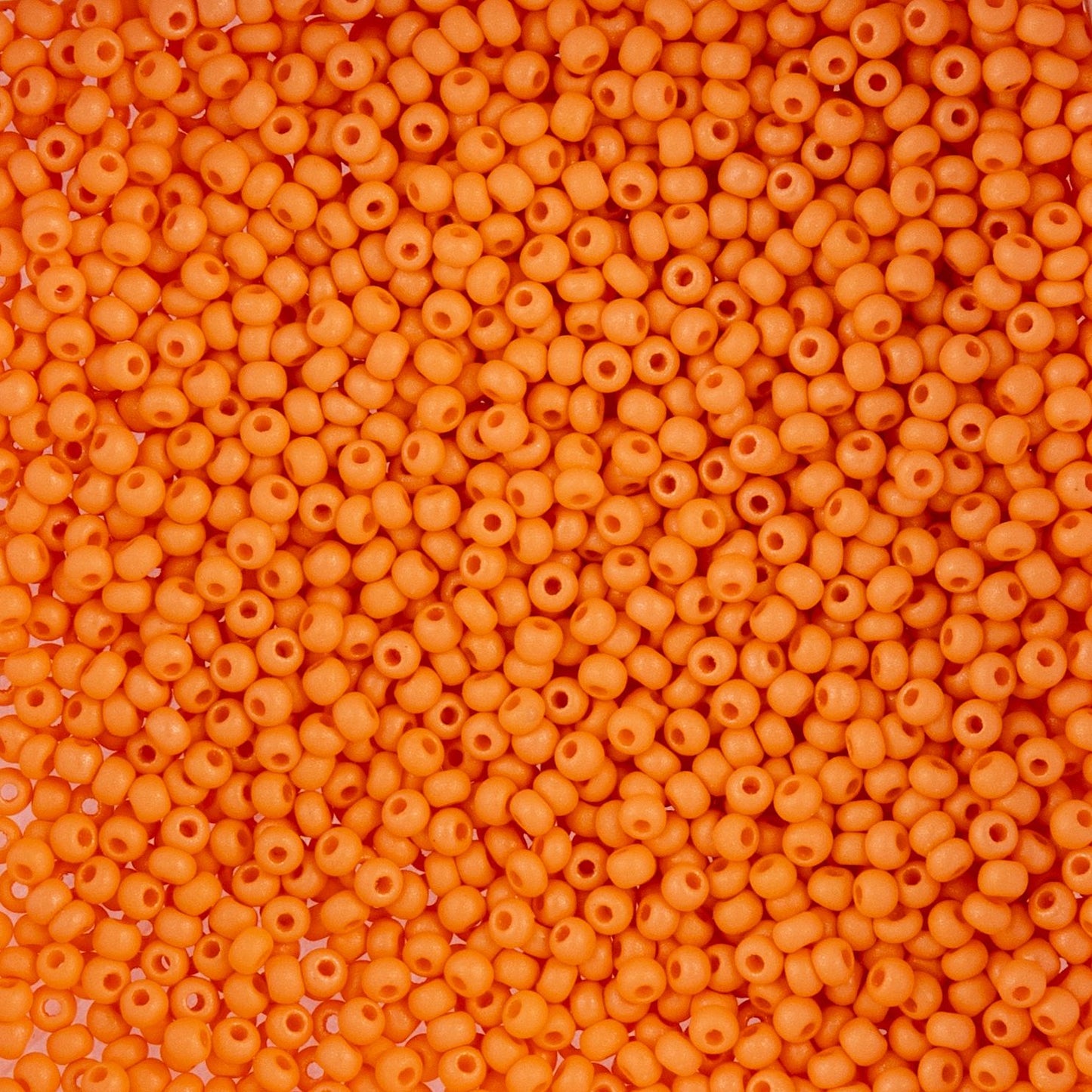 Czech Seed Beads - 10/0 - Opaque Orange Matte (22g)