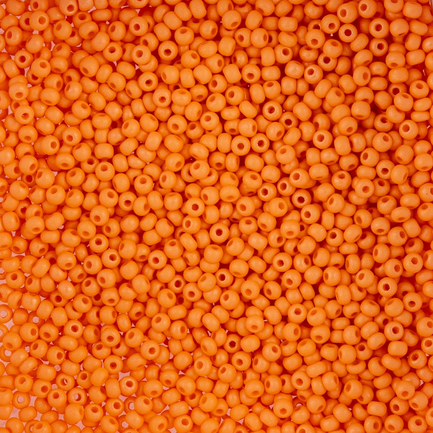 Czech Seed Beads - 10/0 - Opaque Orange Matte (22g)