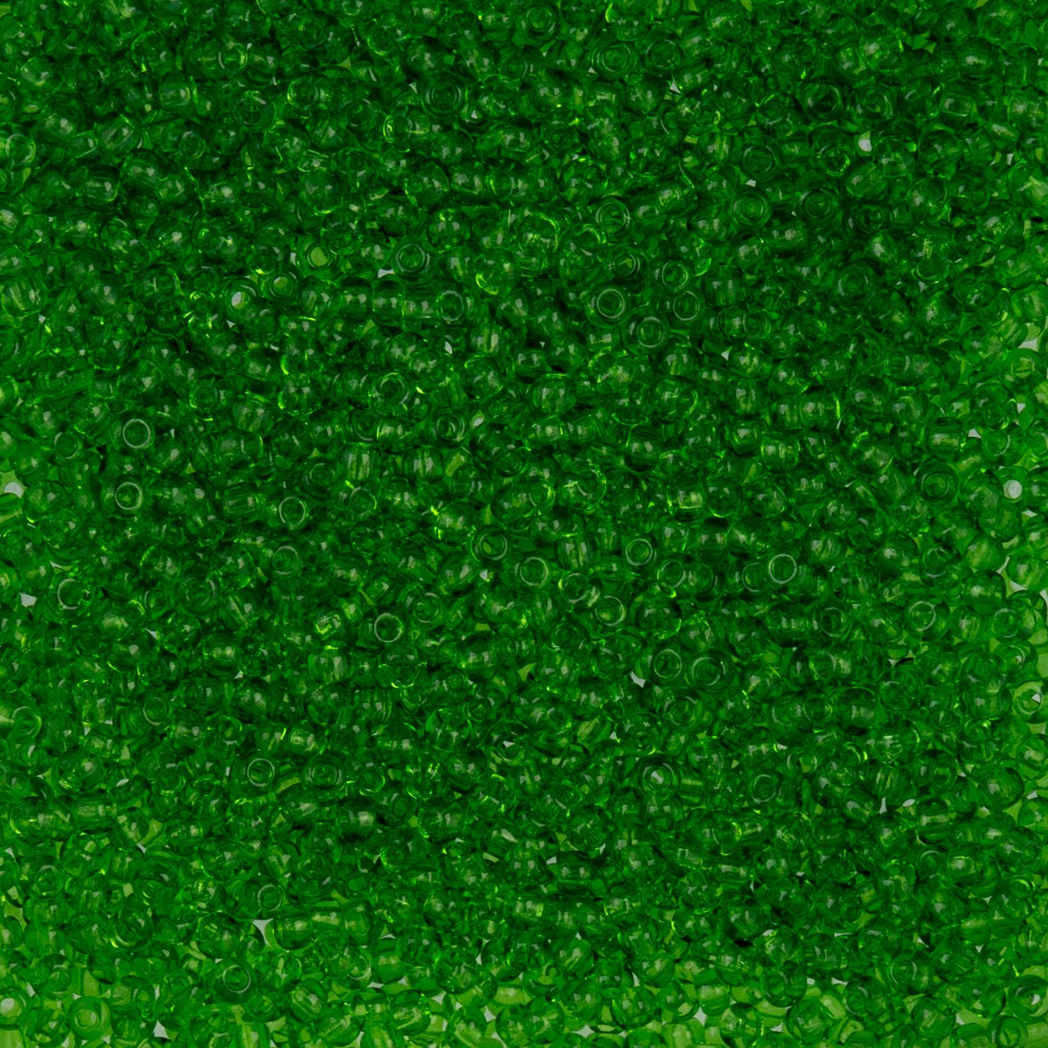 Czech Seed Beads - 10/0 - Natural Transparent Light Green (22g)