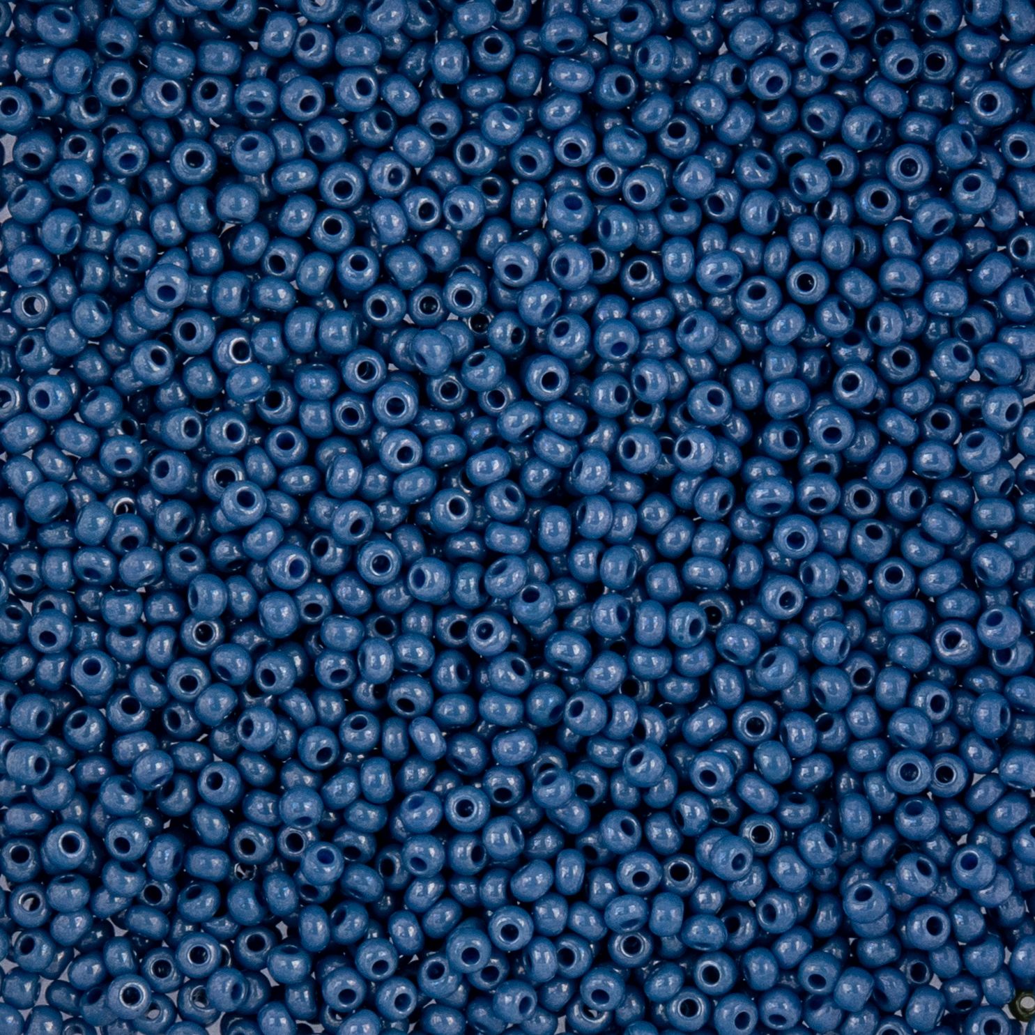 Czech Seed Beads - 10/0 - Opaque Blue Luster (22g)