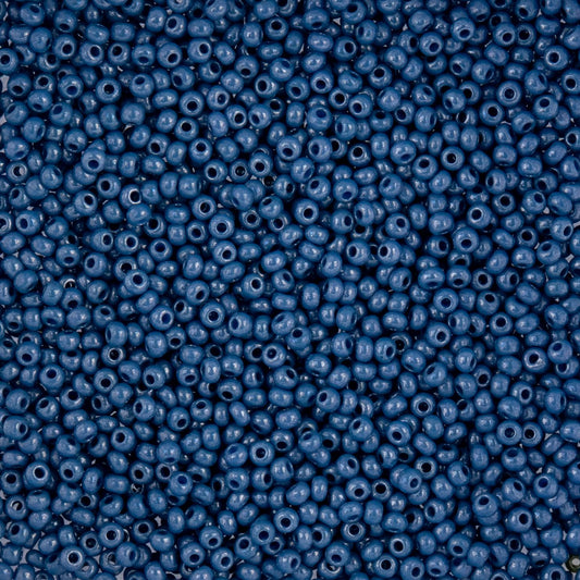 Czech Seed Beads - 10/0 - Opaque Blue Luster (22g)