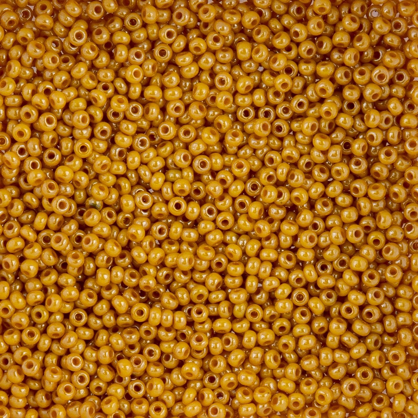 Czech Seed Beads - 10/0 - Opaque Yellow Luster (22g)