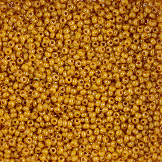 Czech Seed Beads - 10/0 - Opaque Yellow Luster (22g)