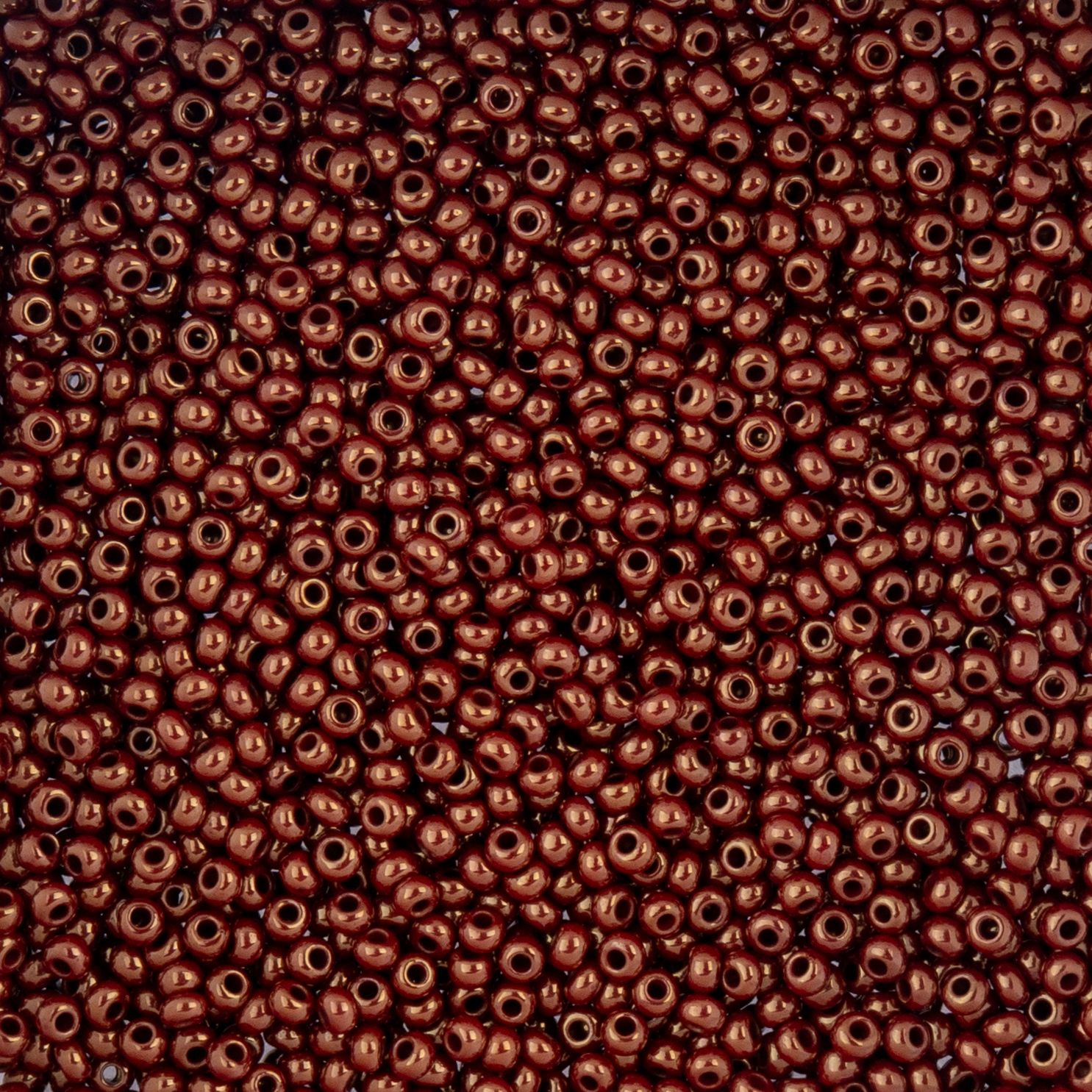 Czech Seed Beads - 10/0 - Opaque Light Brown Luster (22g)