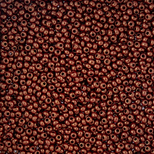 Czech Seed Beads - 10/0 - Opaque Light Brown Luster (22g)