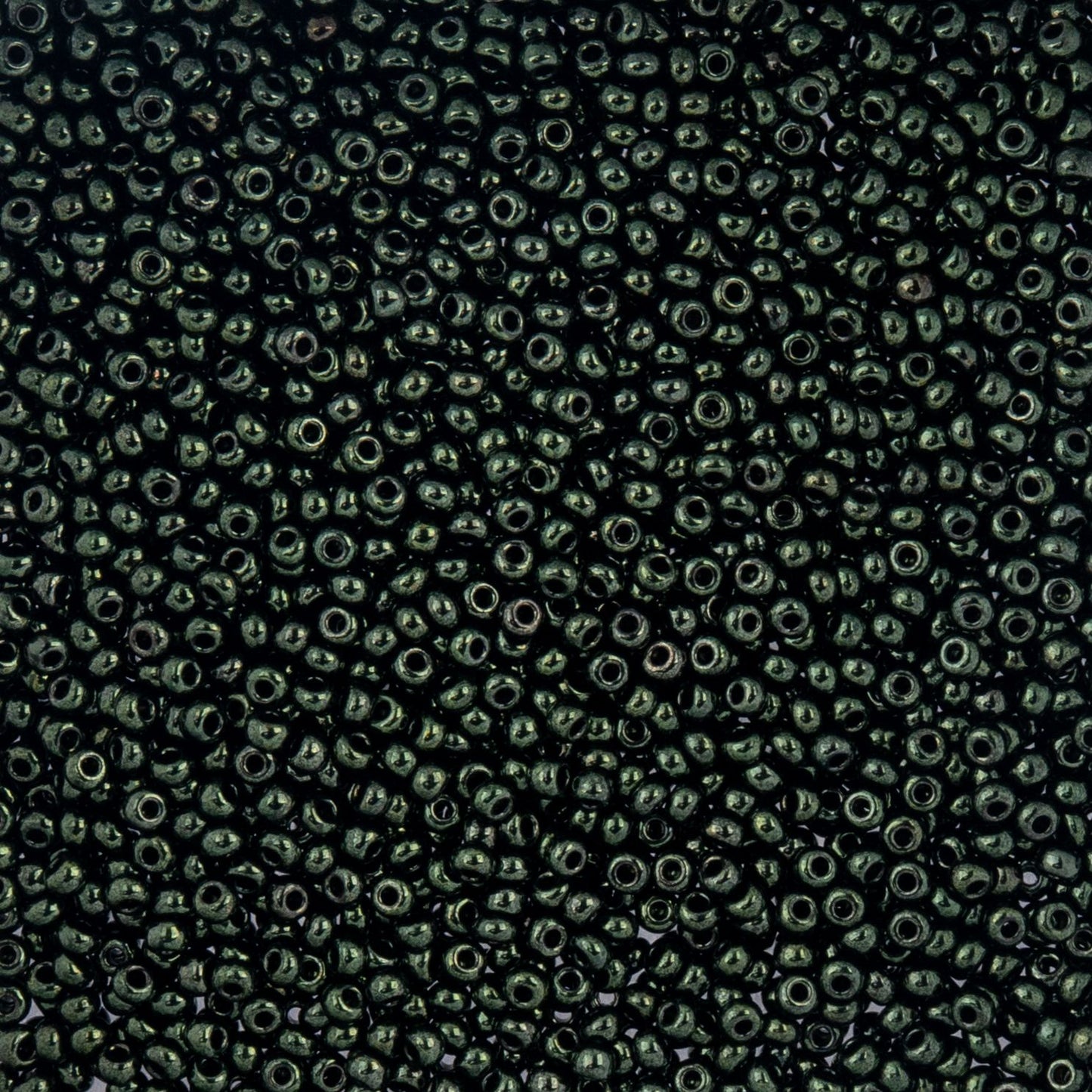Czech Seed Beads - 10/0 - Green Luster (22g)