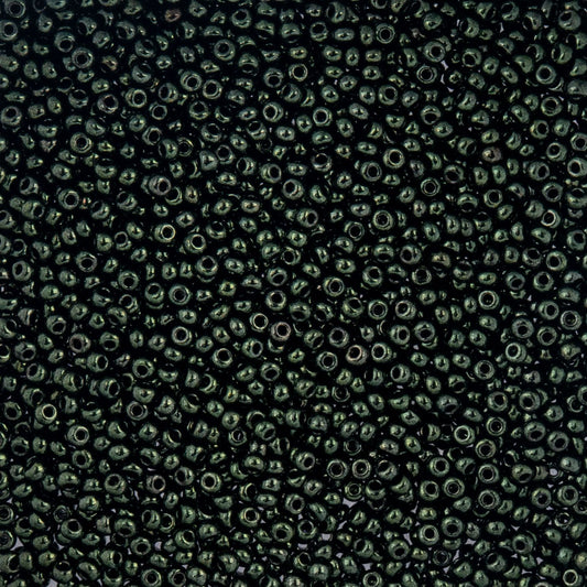 Czech Seed Beads - 10/0 - Green Luster (22g)