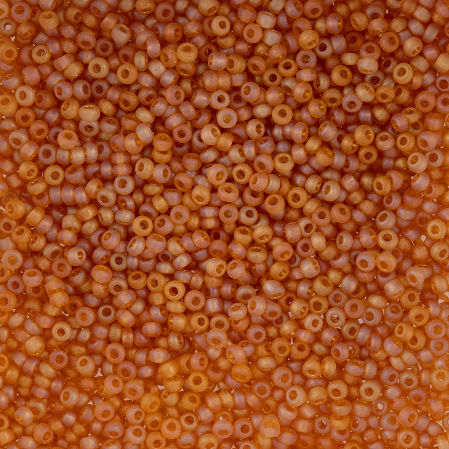 Czech Seed Beads - 10/0 - Transparent Topaz AB Matte (22g)