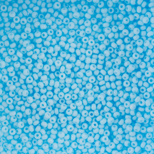 Czech Seed Beads - 10/0 - Chalk Light Blue Solgel (22g)