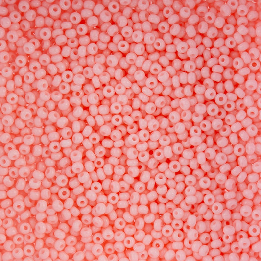 Czech Seed Beads - 10/0 - Chalk Light Pink Solgel (22g)