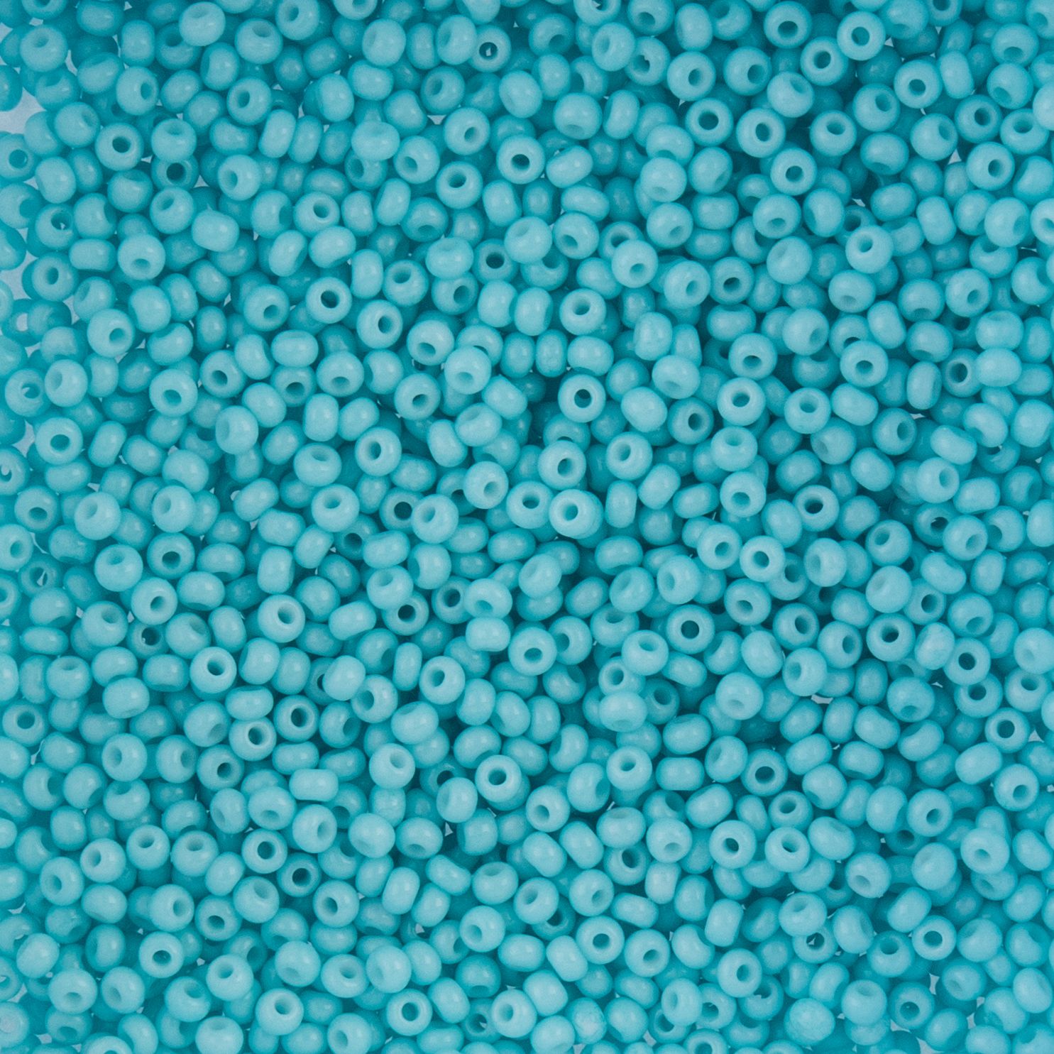 Czech Seed Beads - 10/0 - Chalk Light Turquoise Solgel (22g)