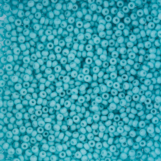 Czech Seed Beads - 10/0 - Chalk Light Turquoise Solgel (22g)