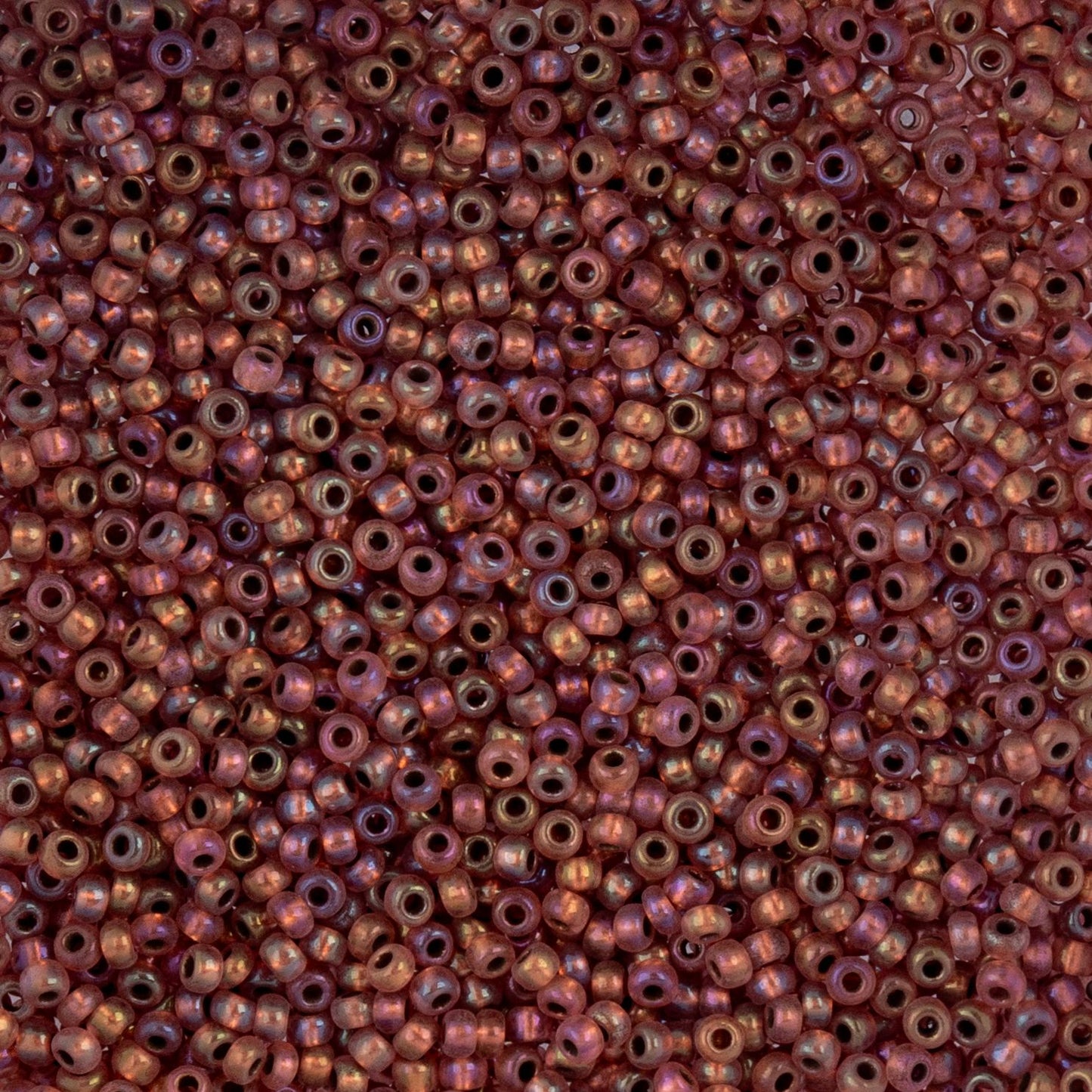 Czech Seed Beads - 10/0 - Dyed Pink AB Solgel (22g)