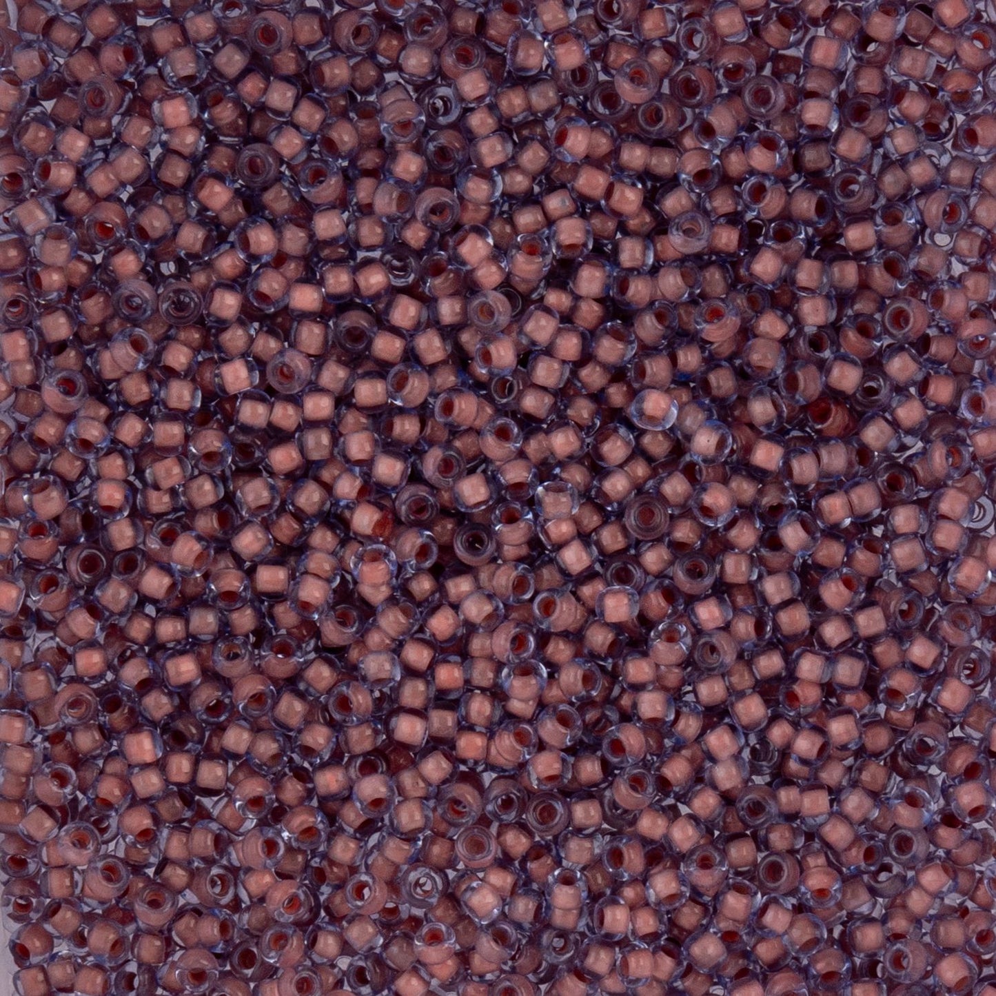 Czech Seed Beads - 10/0 - Color Lined Blue/Light Brown Terra Color (22g)