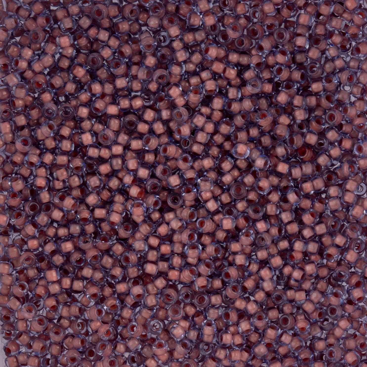 Czech Seed Beads - 10/0 - Color Lined Blue/Light Brown Terra Color (22g)