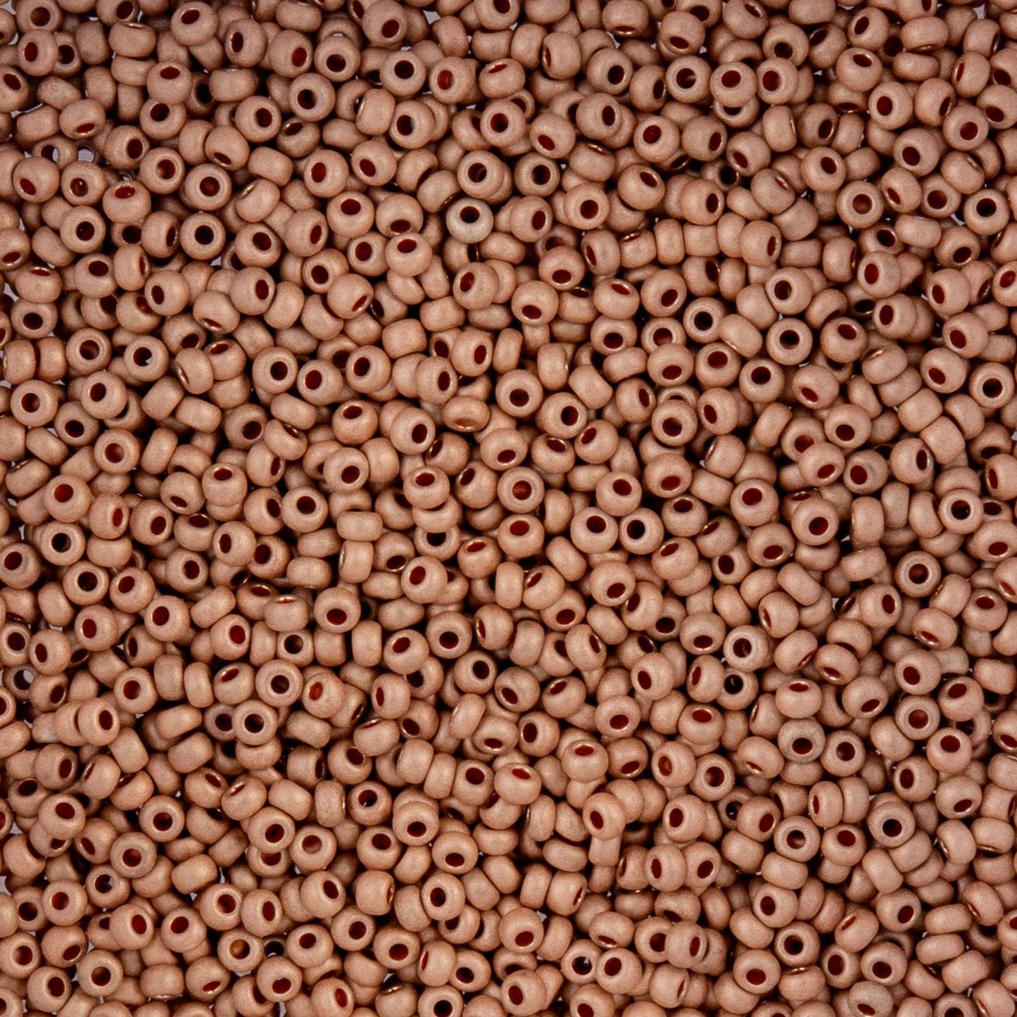 Czech Seed Beads - 10/0 - Metallic Beige Matte Terra Color (22g)