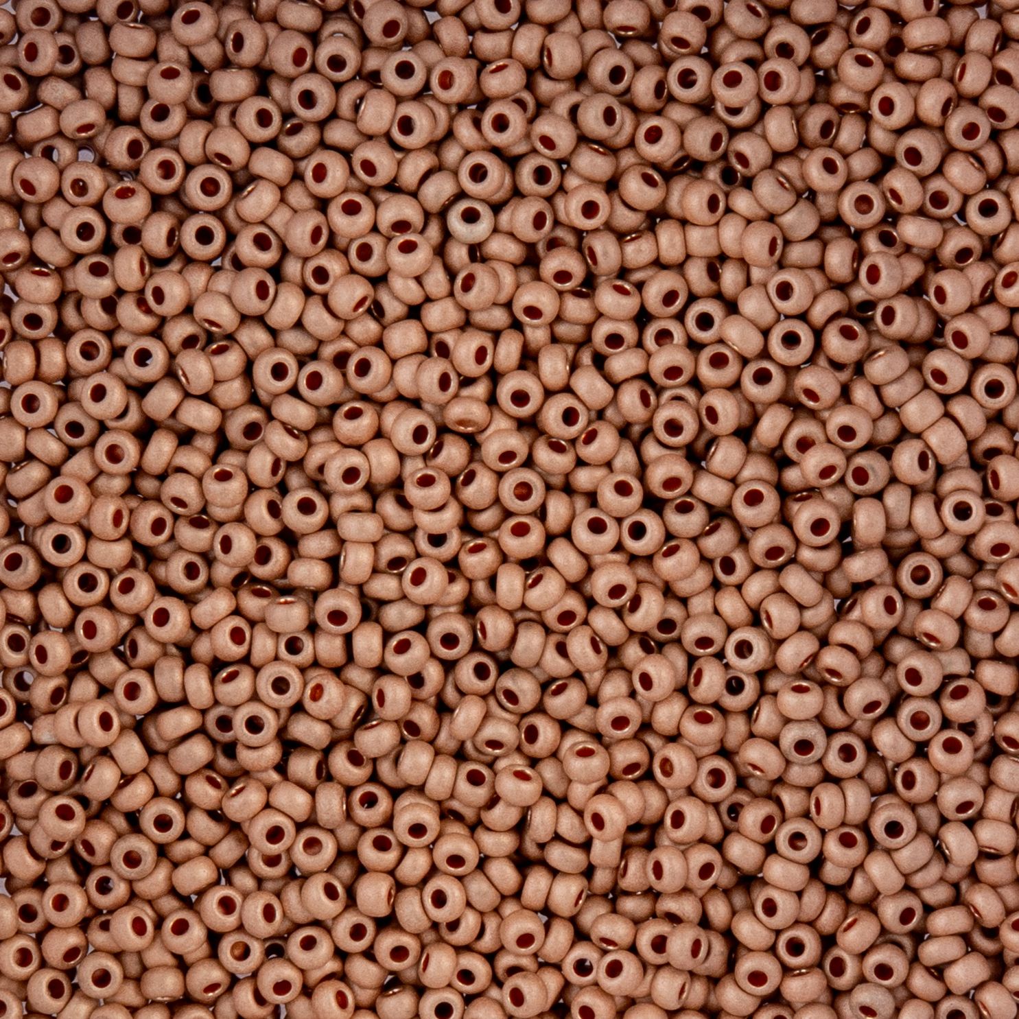 Czech Seed Beads - 10/0 - Metallic Beige Matte Terra Color (22g)
